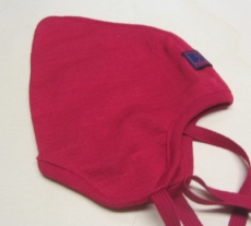 Mütze PICKAPOOH-Zoe, 70% Bio-Wolle (kbT) und Seide, rot