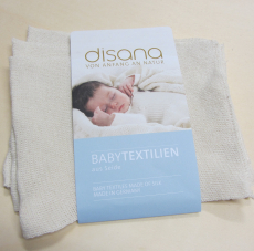 Disana Bouretteseide-Einlage 35cm x 15cm, Bio-Bouretteseide, natur, 5er Pack