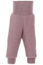 Engel Baby-Hose lang, 100% Bio-Wollfleece (kbT), rose-melange