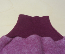 Cosilana Strampelsack Woll-Fleece, 60% Bio-Wolle(kbT) u. 40% Baumwolle(kbA), weinrot