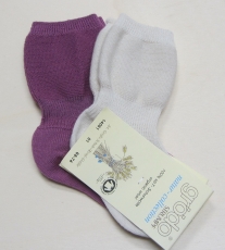 Gr�do Baby-Kniestr�mpfe-Speckbeinsocke, 100% Bio-Wolle (kbT), beere (ein Paar)