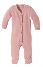 Disana Strick Overall, 100% Bio-Wolle (kbT), ros