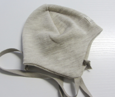 Mütze PICKAPOOH-Radler, 70% Bio-Wolle (kbT) und Seide, natur melange