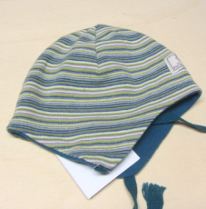 Mütze PICKAPOOH-Radler, 97% Bio-Baumwolle (kbA) 3% Elasthan, grau-grün