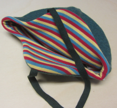 Wende-Mütze PICKAPOOH-Leo-Wollwalk-Baumwollfutter, 100% Bio-Wolle (kbT) u. 100% Bio-Baumwolle, grün