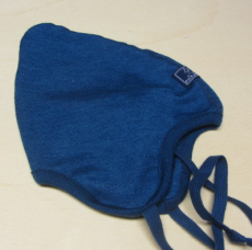 Mütze PICKAPOOH-Zoe, 70% Bio-Wolle (kbT) und Seide, marine