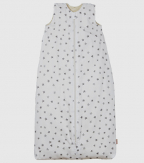 Cotonea Schlafsack mit Teddyplschfutter, 100% Bio-Baumwolle (kbA), Sterne