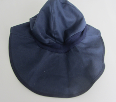 Mütze mit Schild und Nackenschutz PICKAPOOH-Feuerwehr Strick UV 80, 100% Bio-Baumwolle (kbA), marine