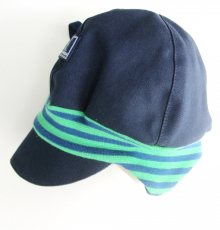 Sommer-M�tze PICKAPOOH-Nils UV 80, 100% Bio-Baumwolle (kbA), marine