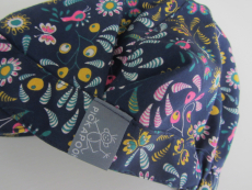 Mütze mit Schild, PICKAPOOH-Rico, 100% Bio-Baumwolle (kbA), marine Blumen