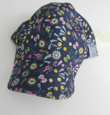 Mütze mit Schild, PICKAPOOH-Cap, 100% Bio-Baumwolle (kbA), marine mit Blumen