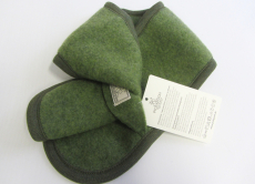 Pickapooh Baby-Schal, 100% Bio-Wollfleece (kbT), grün-melange
