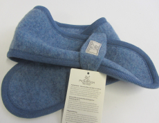 Pickapooh Baby-Schal, 100% Bio-Wollfleece (kbT), jeans-melange