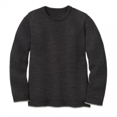 Disana Pullover, 100% Bio-Wolle (kbT), anthrazit