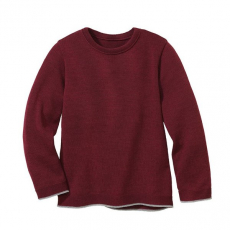 Disana Pullover, 100% Bio-Wolle (kbT), cassis