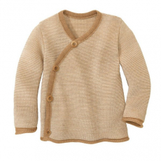 Disana-Strick-Wickel-Jacke, Bio-Wolle, karamell-natur