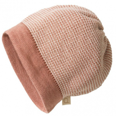 Strick-Mtze Disana Beanie, 100% Bio-Wolle(kbT), rose-natur