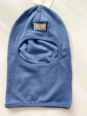 Unter Helm Mütze PICKAPOOH-Bosse, 70% Bio-Wolle (kbT) und Seide, jeansblau