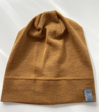 Mütze PICKAPOOH-Rap, 70% Bio-Wolle (kbT) und Seide, caramell