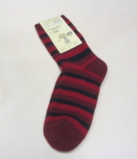 Grdo Frottee-Socken, 98% Bio-Baumwolle(kbA) u. 2% Elasthan, rot-marine