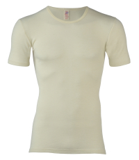 Engel Herren-Shirt  kurzarm, 100% Bio-Wolle (kbT), natur