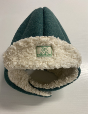 Mütze PICKAPOOH-Fynn-Wollwalk-Baumwoll-Plüschfutter, 100% Bio-Wolle (kbT) u. 100% Bio-Baumwolle, mineralblue