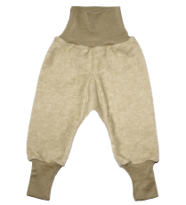 Cosilana Baby-Hose lang, 60% Bio-Wolle(kbT) u. 40% Bio-Baumwolle (kbA), latte macciato melange