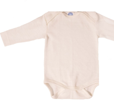 Cosilana Body langarm, 70% Bio-Wolle (kbT) und 30% Seide, natur