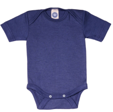 Cosilana Body kurzarm, 70% Bio-Wolle (kbT) und 30% Seide, marine
