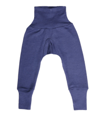 Cosilana Baby-Leggings m. Bund, 70% Bio-Wolle (kbT) und Seide, marine