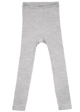 Cosilana Kinder-Leggings, 70% Bio-Wolle (kbT) und Seide, grau meliert
