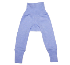 Cosilana Baby-Leggings, 45% Bio-Baumwolle, 35% Bio-Wolle und 20% Seide, blau