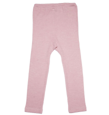 Cosilana Kinder Leggings, 45% Bio-Baumwolle, 35% Bio-Wolle und 20% Seide, rosa meliert