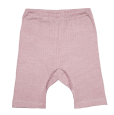 Cosilana Kinder Bermuda, 45% Bio-Baumwolle, 35% Bio-Wolle und 20% Seide, rosa meliert