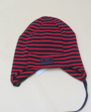 Mütze PICKAPOOH-Emil, 97% Bio-Baumwolle (kbA), marine-rot