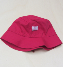 Mütze mit Krempe und Tunnelzug, PICKAPOOH-Fischerhut UV 80, 100% Bio-Baumwolle (kbA), pink