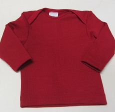 Cosilana Baby-Schlupfhemd langarm, 70% Bio-Wolle (kbT) und Seide, rot