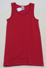 Cosilana Unterhemd ohne Arm, 70% Bio-Wolle (kbT) und Seide, rot