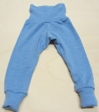 Cosilana Baby-Leggin, 45% Bio-Baumwolle, 35% Bio-Wolle und 20% Seide, blau