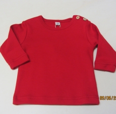 Leela cotton Shirt langarm, 100% Bio-Baumwolle (kbA), ziegelrot