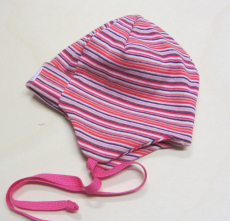 Mütze PICKAPOOH-Emil, 97% Bio-Baumwolle (kbA), rosa bunt