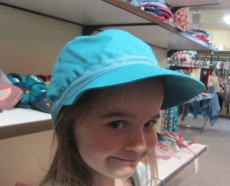 Mütze mit Schild, PICKAPOOH-Mika UV 80, 100% Bio-Baumwolle (kbA), greenslate