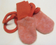Cosilana Baby-Fäustel ohne Daumen, 100% Bio-Wollfleece (kbT), orange melange