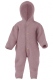 Engel Woll-Fleece-Overall mit Kapuze, 100% Bio-Wolle(kbT), rosenholz melange