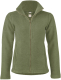 Engel Damen-Jacke tailliert, 100% Bio-Wollfleece (kbT), schilf-melange