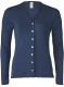 Engel Damen-cardigan langarm, 70% Bio-Wolle (kbT) und Seide, marine