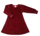 Leela-cotton Nicky-Cord-Kleid langarm, 100% Bio-Baumwolle (kbA), bordeaux