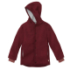 Disana Walk-Jacke mit Kapuze u. Armbündchen, 100% Bio-Wolle (kbT), cassis