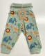 Walkiddy Baumwoll-Baby-Halbhose mit Nabelbund, 95% Bio-Baumwolle (kbA), 5% Elasthan, grün-Tiermuster