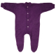 Cosilana Overall mit Fuß, 100% Bio-Wollfrottee (kbT), lila